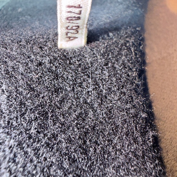 Ochirly  Chic Black Floral 4/5 Sleeve wool coat embroidery fit S - Picture 9 of 16